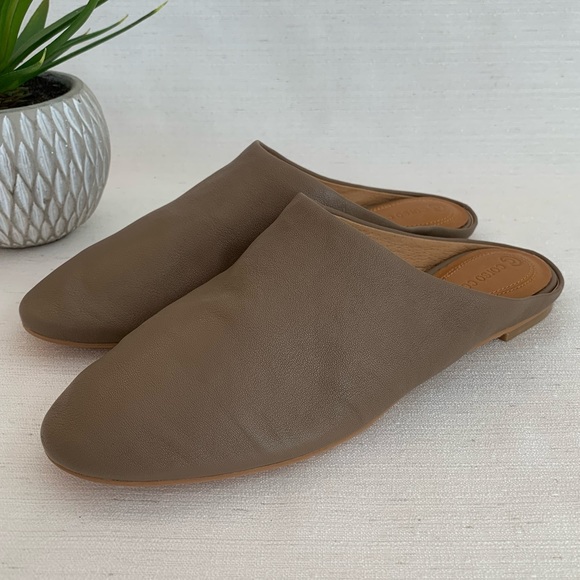 New Corso Como Briannah Light Brown Leather Mules Woman’s 7M - Picture 3 of 10